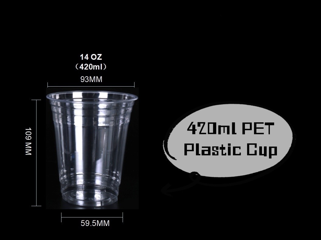 US Clear Plastic Disposable Cup Eco Friendly 100% Biodegradable Compostable Cold Cup