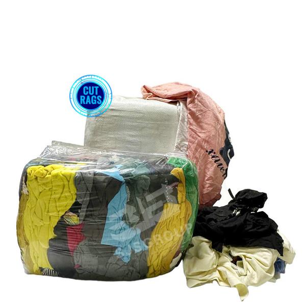 All purpose industrial cleaning wiping rags mix colour cloth scraps 5KG cotton rags for machinery
