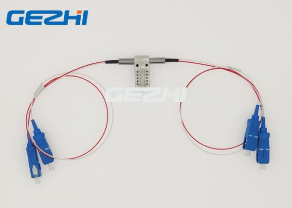 1310nm SM 1 Meter SC UPC 2x2B Mechanical Fiber Optical Switches