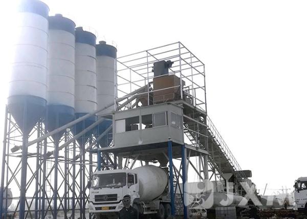 120M3 Portable Concrete Mixing Plant With Installation Service 1 Year Warranty