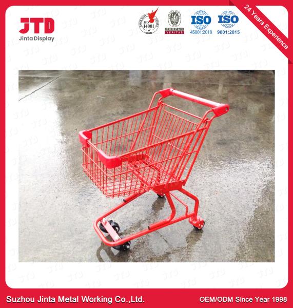 60L Childrens Metal Shopping Trolley 45kg Mini Metal Shopping Cart