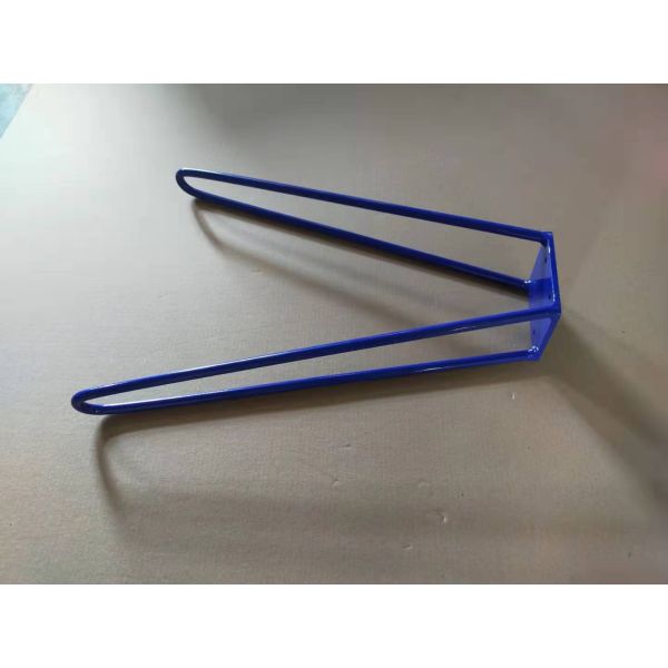 17 Inch Set of 2 Skateboard Hairpin Legs Solid Iron Table Legs for Modern Simple Style