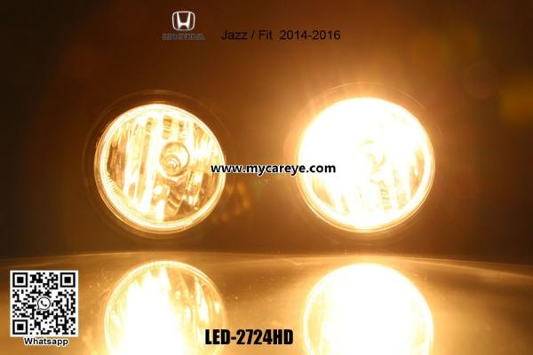 Fog Light FOR Honda Fit Jazz GK5 RS 2014 2015 2016 Car