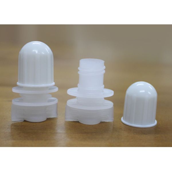 Eco Friendly Plastic Spout Bottle Cap Outer Fluidway 14mm Easy To Refill