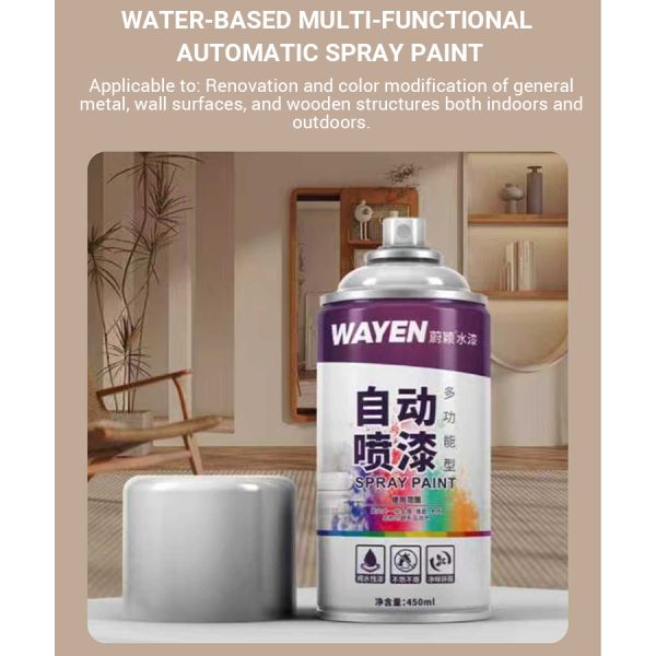 450ml Water Based Automatic Spray Paint For Furniture Painting