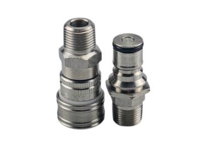 1500psi 0,25 acoplamento rápido de aço inoxidável nominal
