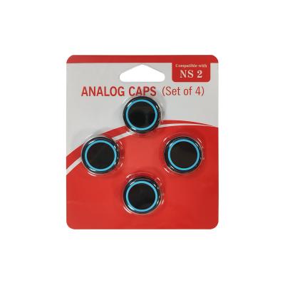 Anti-Slip Texture Multi Colors Silicone Thumbstick Caps for Nintendo Switch 2 Blister Package