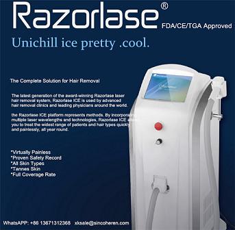 Multifunction Permanent Laser Hair Removal Machines For Full Body / Facial