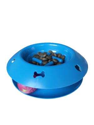Sound Light Cat Feeding Bowls Three Voice Pet Food Fountain Increase Eating Fun