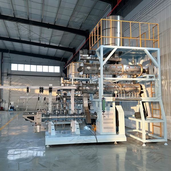 Floating Fish Feed Extrusion Machinery Twin Screw Fish Food Pellet Make Extruder