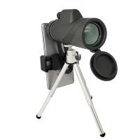 Télescope de chasse mobile d'OEM de téléphone du télescope en caoutchouc 12x50 de caméra pour l'observation d'oiseau d'adultes