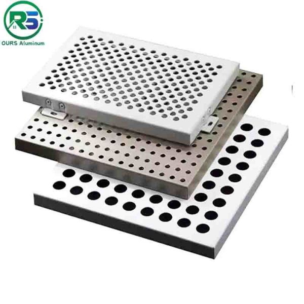 Fireproof Corrugated Aluminum Wall Panels Architectural Metal Ceiling Tiles