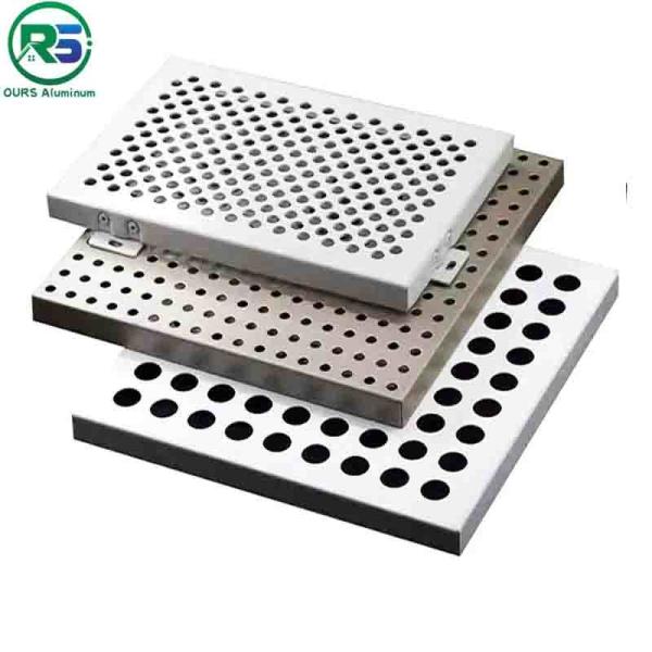 Fireproof Corrugated Aluminum Wall Panels Architectural Metal Ceiling Tiles Suspended 180MM