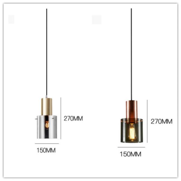 Modern Glass Pendant Lamp Led Hanging Light Living Dining Bedroom Bedside Bar Decor Minimalist designer lamp（WH-GP-90）