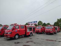 Camion de pompier Dongfeng 6 roues 1 tonne, citerne d'incendie
