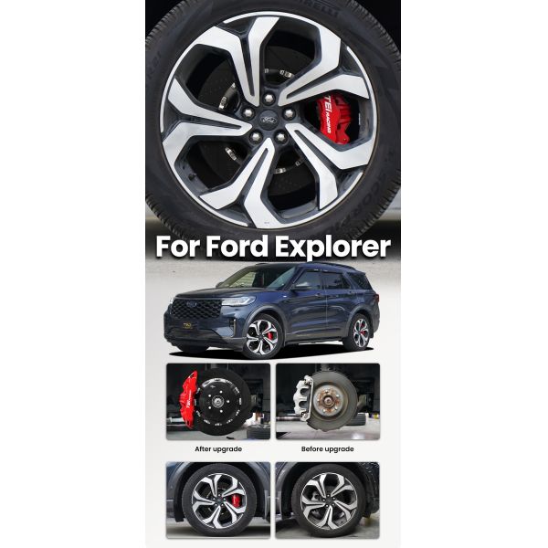 TEI S60 PLUS Big Brake Kit 6 Pot Forged Caliper 405x34mm Disc Rotor For FORD EXPLORER 2015-2020 22