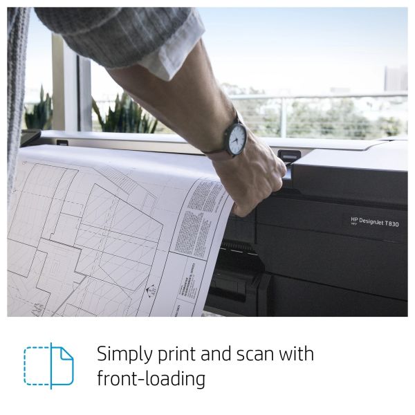 CAD Good Quality High Resolution Large Format  H P Designjet T830 36 Inch Color Inkjet Printer