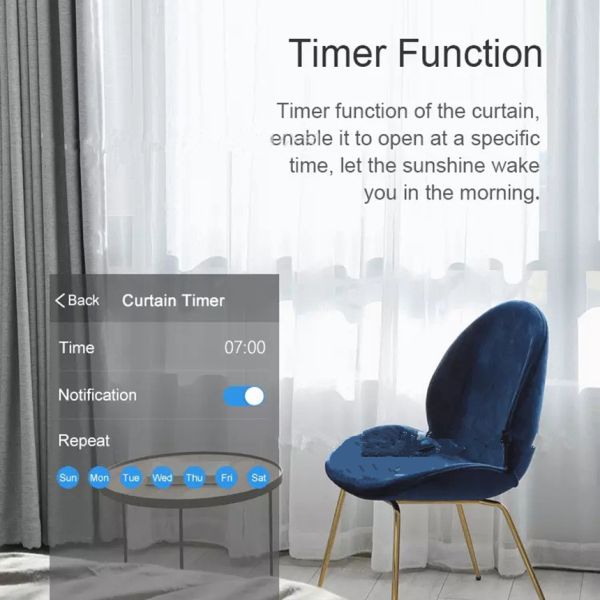 Tuya Wifi Remote Control Smart Motor Phone App Control Smart Home Motorized Curtain 110V-240V Curtain Motor