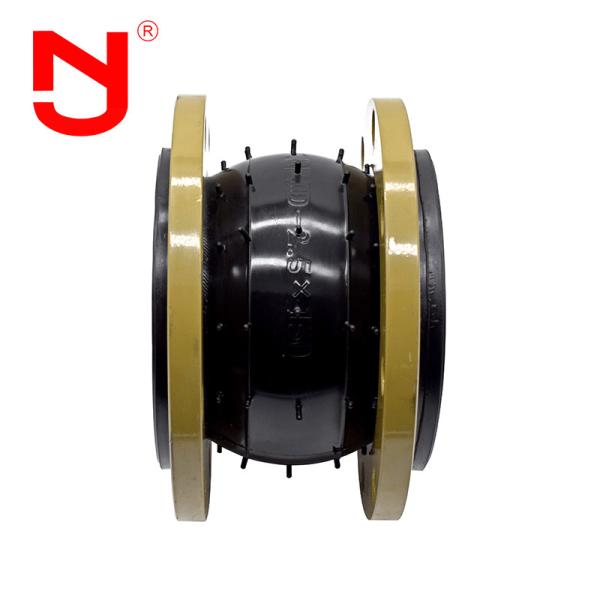 Galvanized Steel End Fittings Single Sphere Rubber Expansion Joint 150 PSI