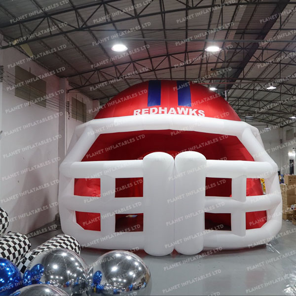 Custom Inflatable American Football Helmet Outdoor Inflatable Sports Tunnel Inflatable Tent Football Helmet