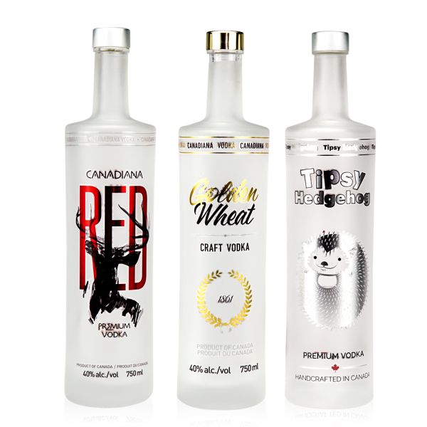 Industrial Beverage 750ml Square Glass Bottle with Synthetic Cork