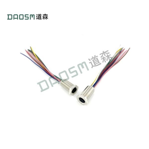 Solder Termination Style M8 Cable Connectors For Dependable Power Connections