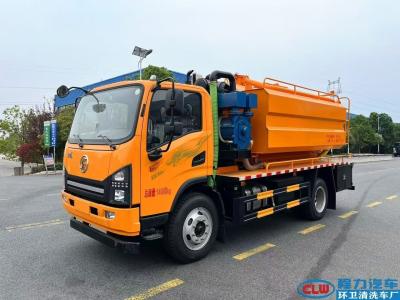 Shacman High Pressure Fecal Truck , Vacuum Sewer Suction Truck