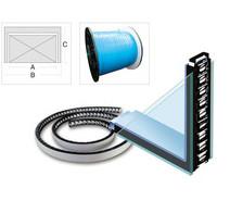 Good Adhesive Warm Edge Spacer Rubber Seal Strip For Insulating Glass