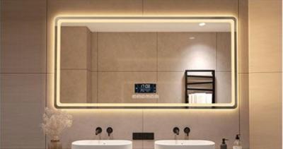 High Durability Make Up Mirrors Light Touch Mirror For Bathroom Irregular Decorative