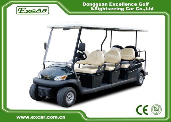 24KM/H 48V Electric Golf Carts , Steel Chassis 8 Seater Golf Cart