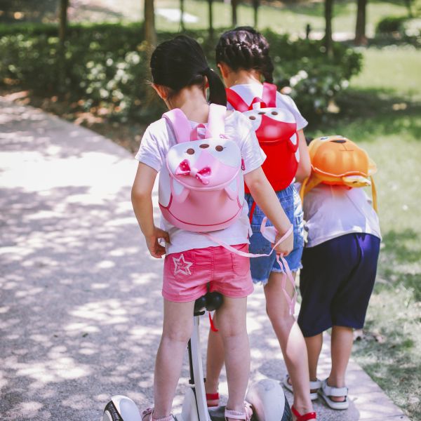 New preschool toddler backpack anti-lost backpack cartoon pink fox