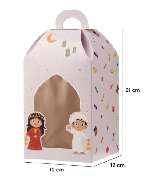 Custom Arabic Style Kids Gift Box with Clear Window