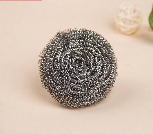 Spiral Shape Scourer Stainless Steel , Heavy Duty Metal Scrub For Dishes