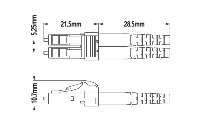 Гибкого провода мультимодный 50/125 3.0mm LSZH оптического волокна LC-LC Aqua двухшпиндельного