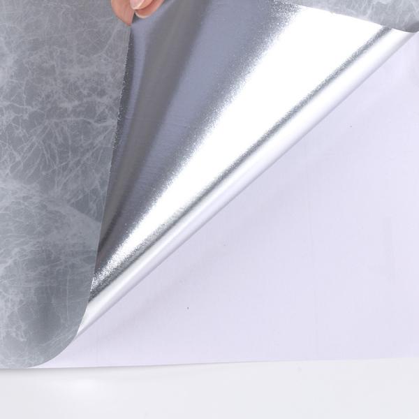 Surface brillante Tapis peint en marbre de luxe imperméable et écologique Adhésif 3D pour la décoration intérieure