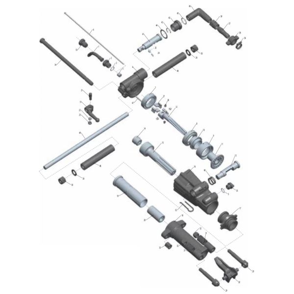 Y26 Hand Held Rock Drill Wear Resistant For Mining Rock Drilling