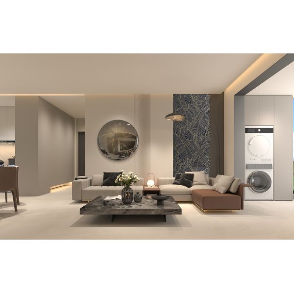 Modern Design Custom Stone Slab Artistic Stone Slab Black And Gold Banana Leaf