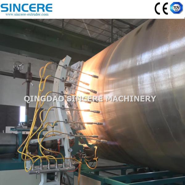 Diameter 200mm-4000mm Spiral Pipe Extruder Winding Pipe Extrusion Line