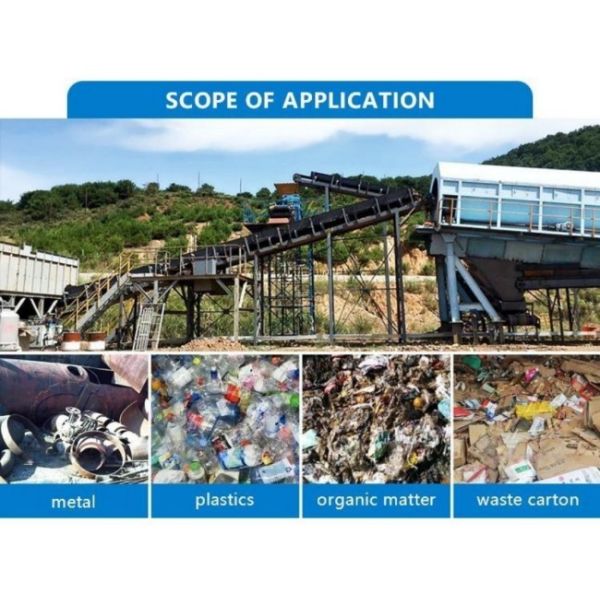 Municipal  Solid Domestic Automatic Msw Garbage Recycling Waste Sorting Plant  Line System