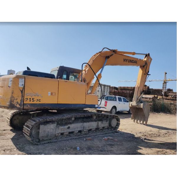 Original Used Hyundai 215 Excavators 21 Ton Backhoe Mining Secondhand Digger for Construction