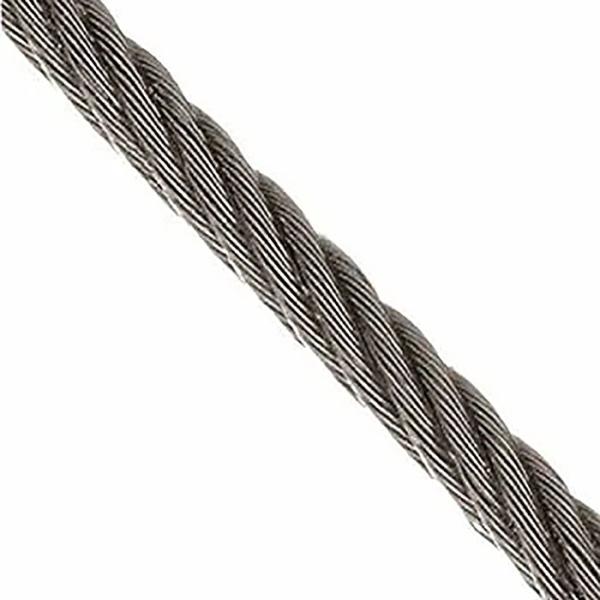 Cordel de aço inoxidável 6X15 7FC para agrupamento de fibras de alta resistência à tração Tolerância do núcleo de fibras ± 1%