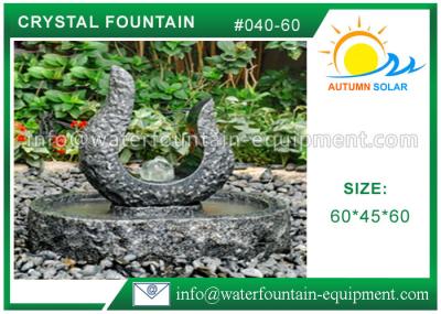 Rolling Granite Ball Fountain , Stone Sculpture Outdoor Garden Fountains