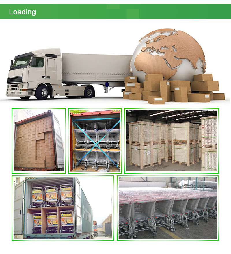 Двойные слои вручают вагонетку покупок провода металла корзин 45L корзины