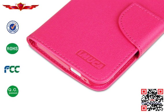 Wholesale 100% Quality Guaranteed PU Flip Wallet Leather Cover Cases For HTC ONE M7