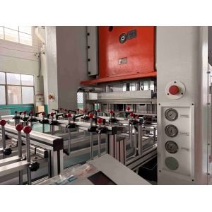 LK-T80 Aluminum Foil Container Machine with 50 Strokes/Min Average Speed, 12000pcs/hour Capacity and High Precised Steel Construction