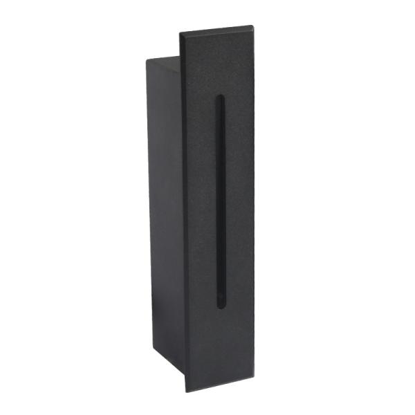 Slim Rectangle Wall Mounted LED Lamps IP65 5000k For Staircase