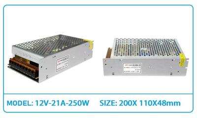 250W DC 12V 21A S Power Supply LED Light Power Supply