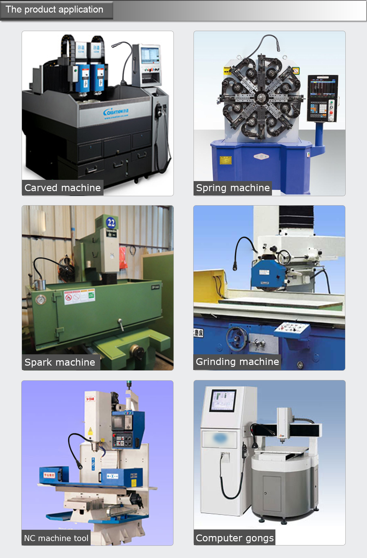ONN-M10A Flexible LED Magnetic Base Gooseneck Work Light For CNC Lathe Milling Machine