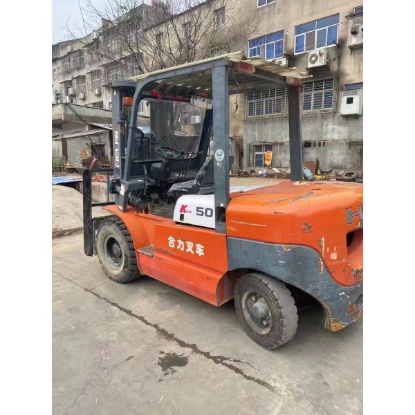 K50 5 Ton Diesel Forklift Heli Used Forklift Truck with 0-2000 Working Hours