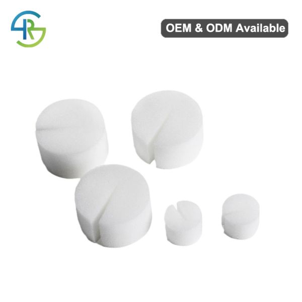 White Round Hydroponic Grow Sponge Seed Starter Plug For Indoor Gardening Planting